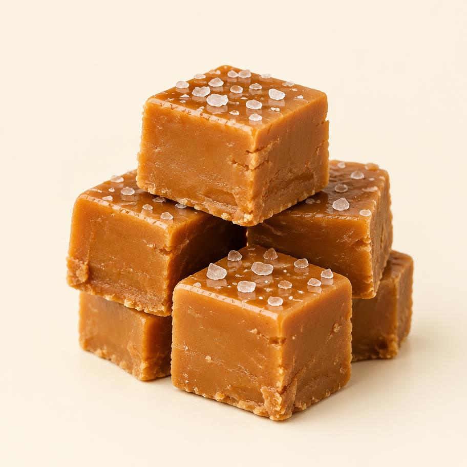 Salted caramel fudge